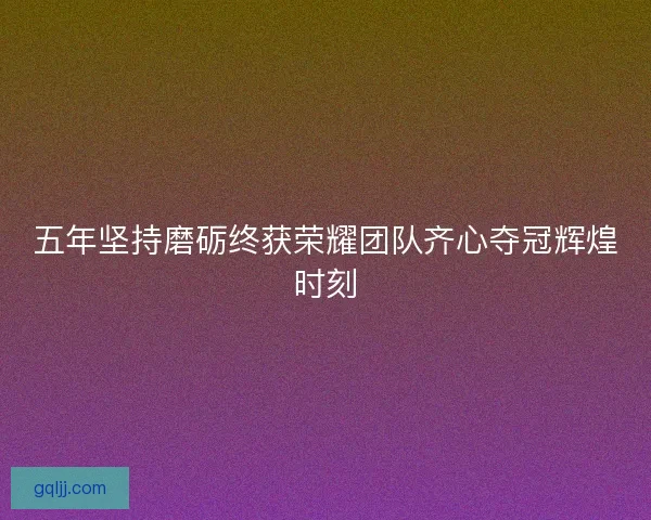 五年坚持磨砺终获荣耀团队齐心夺冠辉煌时刻